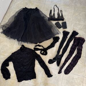 Halloween/Gothic Bundle- Tulle skirt and more
